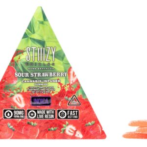 Sour Strawberry Gummies 3pk [90mg]