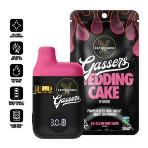 Wedding Cake THC Vapes Australia | Gassers AIO | 1g Hybrid