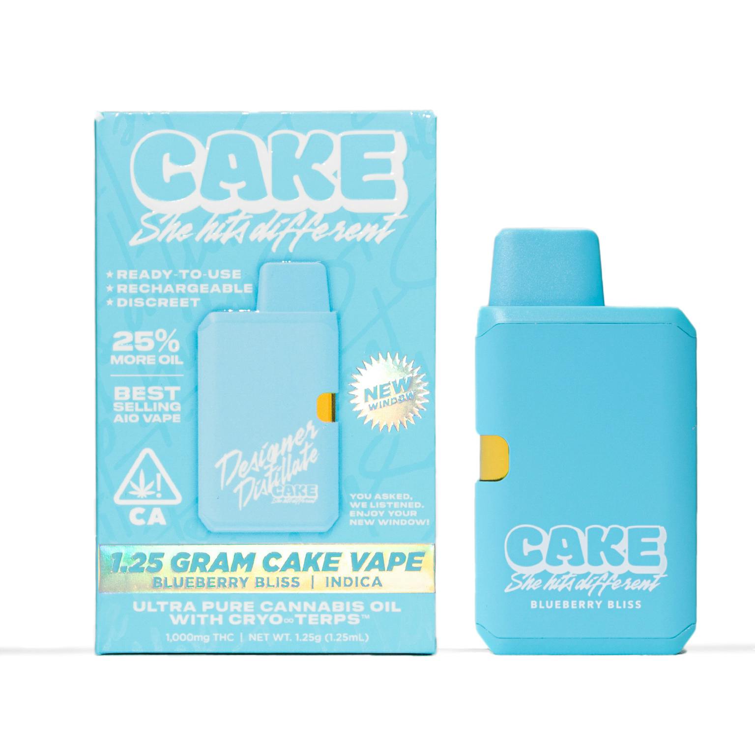 CAKE Vape Carts Australia | Watermelon OG | 1.25g AIO Indica