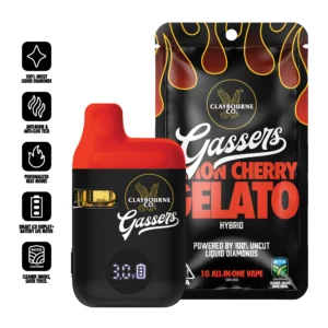 Lemon Cherry Gelato THC Vapes Australia | Gassers AIO | 1g Hybrid