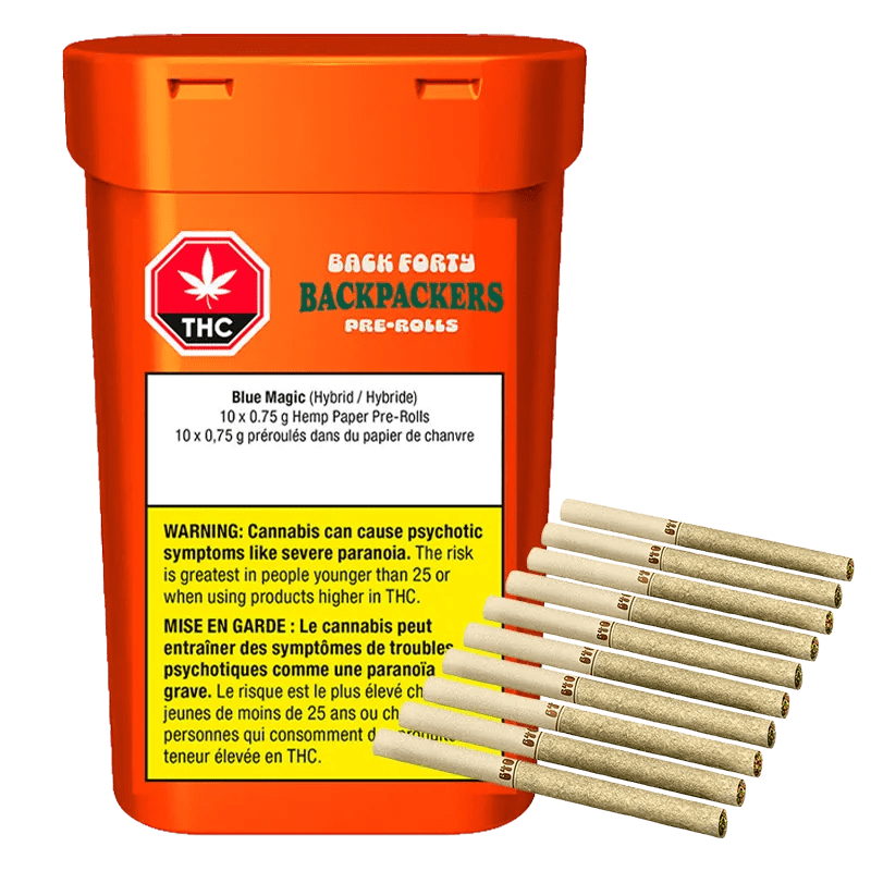 Backpackers Blue Magic Pre-rolls 10 x 0.75 g