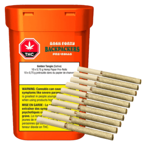 Backpackers Golden Tangie Pre-rolls 10 x 0.75 g