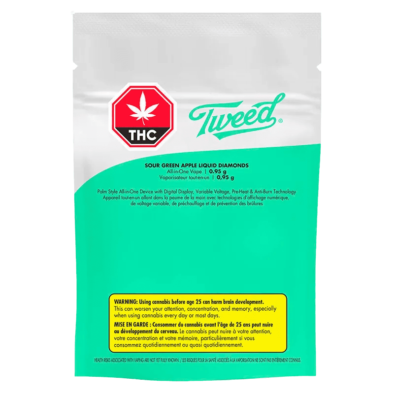 Sour Green Apple Liquid Diamonds Disposable Vape