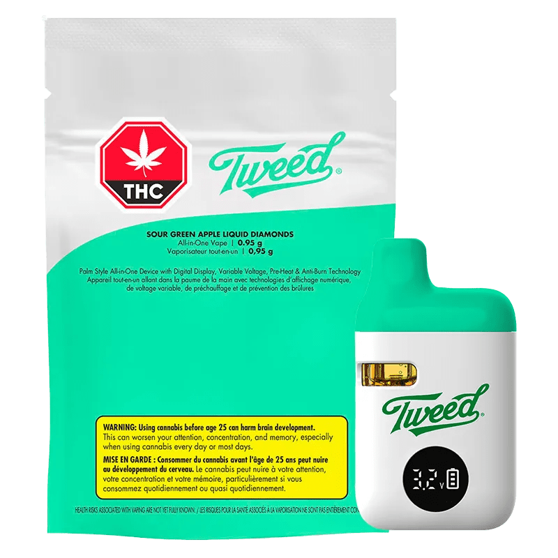 Sour Green Apple Liquid Diamonds Disposable Vape