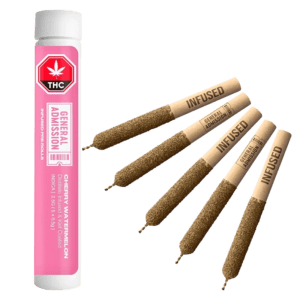 Cherry Watermelon Distillate Infused Pre-rolls 5 x 0.5 g